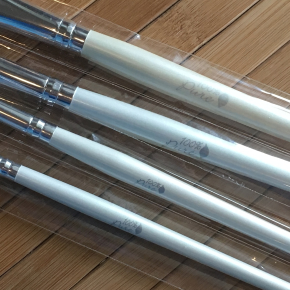 SOLD 100% Pure Vegan 4Pc Eyeshadow Brush Tool Set - Picture 3 of 5